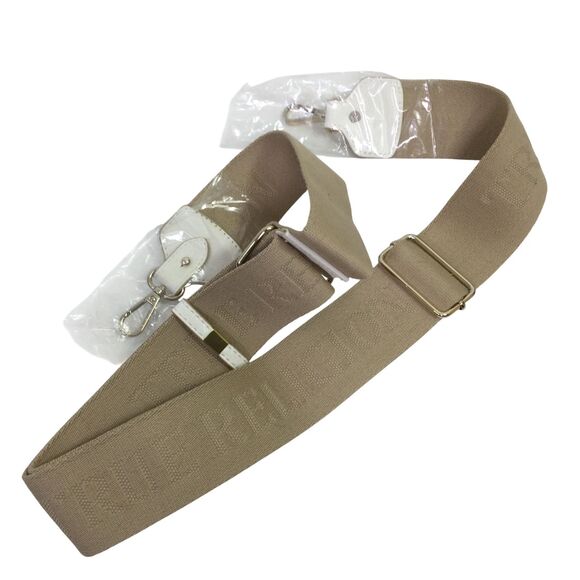 True Religion Detachable Shoulder Crossbody Strap Replacement Only Beige White - Picture 1 of 7